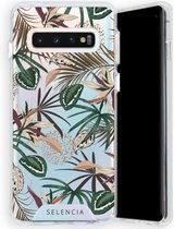 Selencia Zarya Fashion Extra Beschermende Backcover Samsung Galaxy S10 hoesje - Jungle Leaves