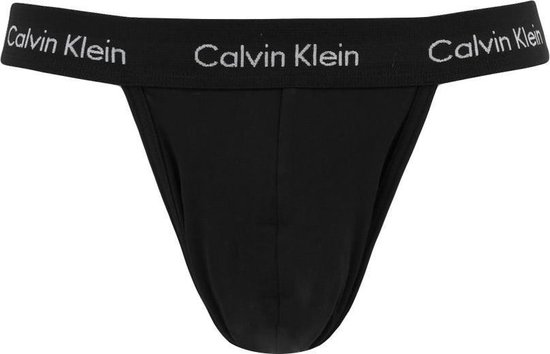 Calvin Klein 2-pack Herenstrings - Zwart - Maat M | bol