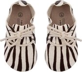 Little Indians Schoenen Zebra 10,5 Cm Leer Zwart/wit Maat 15