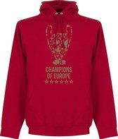 Liverpool Champions League 2019 Trophy Hoodie - Rood - S