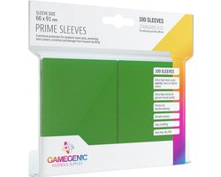Pokemon prime sleeves 66 x 91 mm green (standard size/100 stuks) sleeves