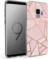 iMoshion Design voor de Samsung Galaxy S9 hoesje - Grafisch Koper - Roze / Goud