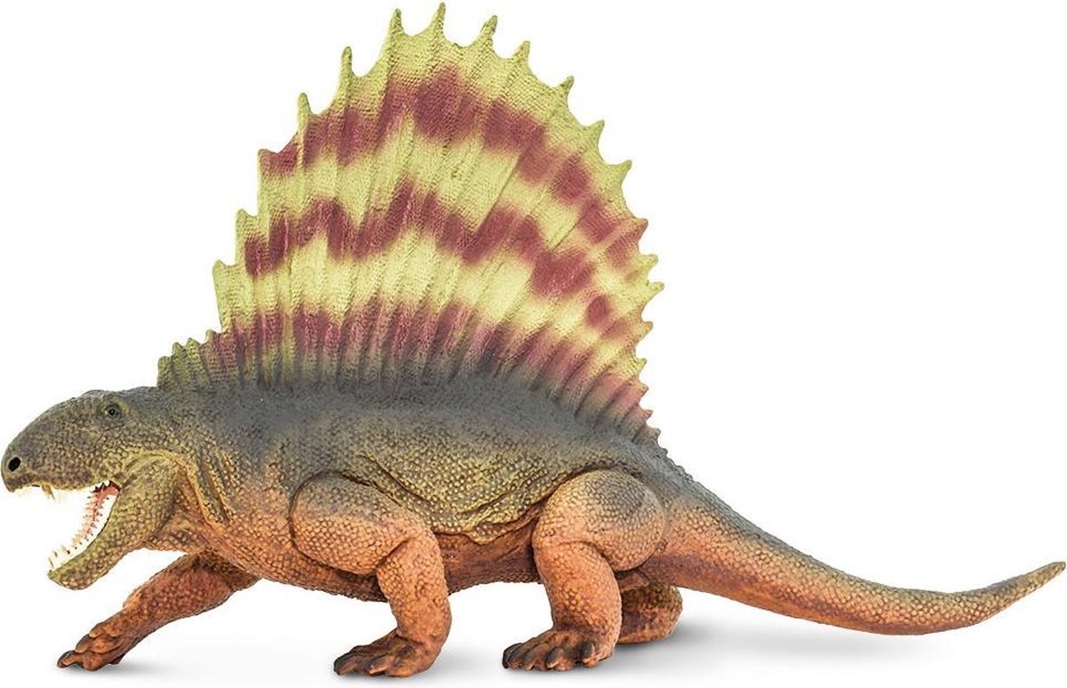 Safari Dinosaurus Dimetrodon Junior 18 Cm Caoutchouc Marron / jaune / rouge  / noir | bol.com