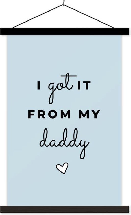 Citation Parfaite Pour La Fete Des Peres Je L Ai Eue De Mon Papa Affiche D Ecole Bleue Bol Com