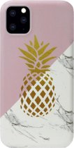 ADEL Kunststof Back Cover Hardcase Hoesje Geschikt voor iPhone 11 - Ananas