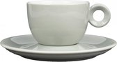 Grijs koffiekopje met schotel - 150ml - Mosterdman