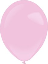 Amscan Ballonnen 28 Cm Latex Roze 50 Stuks