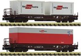 Fleischmann 845377 2-delig Set: uniforme hopperwagen van de ÖBB