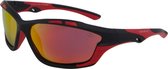 Ozzie - Sportzonnebril - Zonnebril Heren - Zonnebrillen Dames - Zwart/rood - Polarized