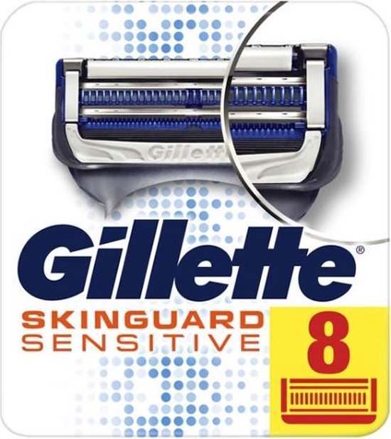 Pack Rasoir Gillette SkinGuard Sensitive Pour Peaux Sensibles + 3 Lames De Recharge - Fabriqué En Allemagne