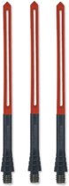Unicorn Phase 5 Slikstik Shafts Titanium Medium Zwart/rood 3 Stuks