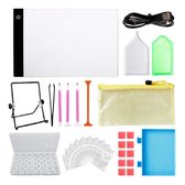 Diamond Painting Accesoires Pakket - Compleet starterspakket - inc. A4 lightpad