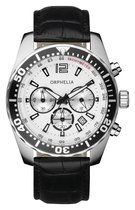 ORPHELIA 153-6900-14 - Horloge - Leer - Zwart - 44 mm