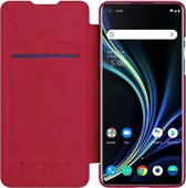 Nillkin Qin Book OnePlus 8 Hoesje Rood