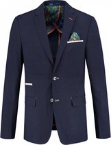 A fish named Fred - heren colbert - navy linnen look - maat 48