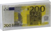 Non-branded Servetten 200 Euro Papier 33 Cm Wit/geel