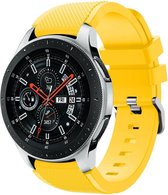 Geschikt voor Samsung Galaxy Watch silicone band - geel - 45mm / 46mm