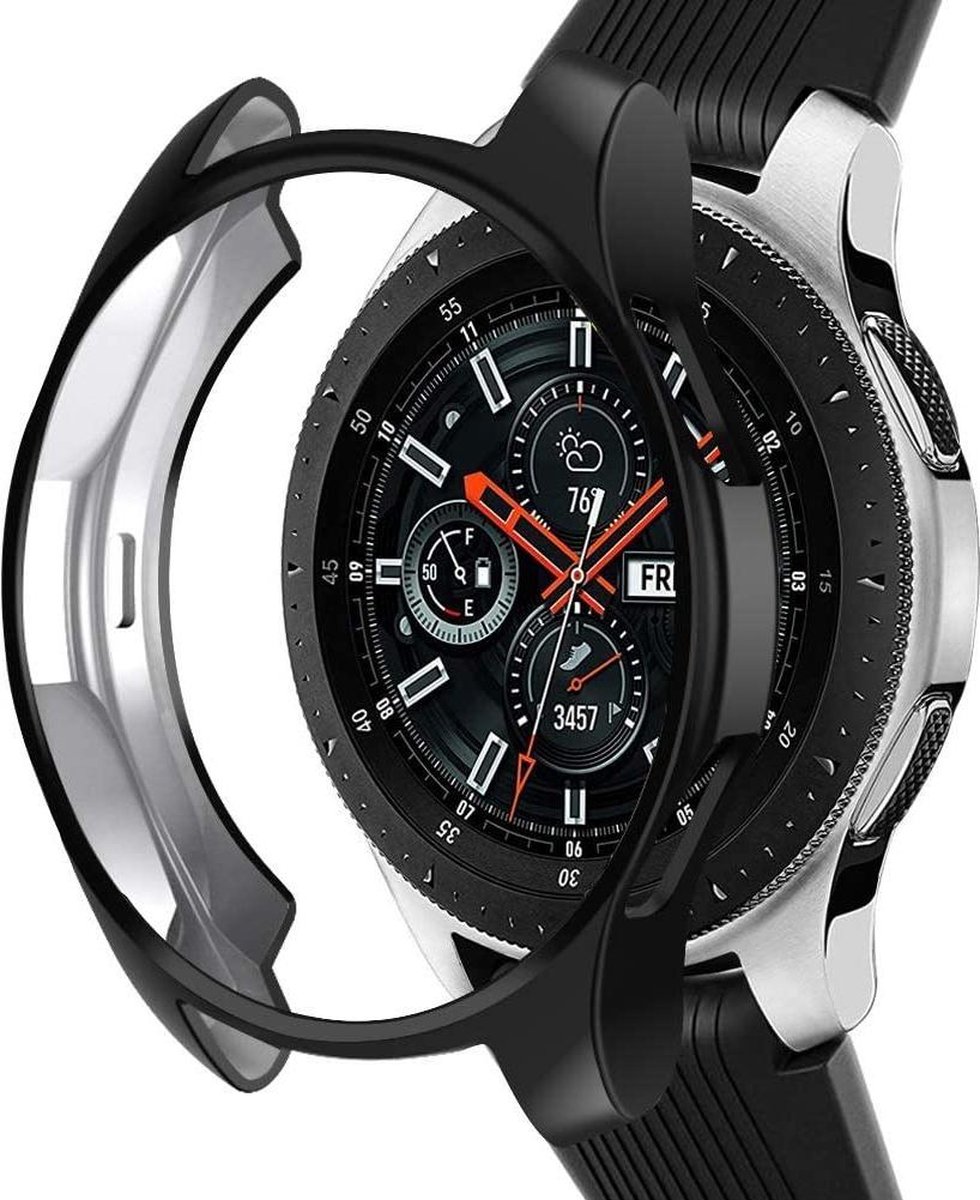 geschikt voor Samsung Galaxy Watch silicone case - zwart - 42mm