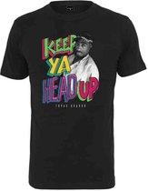 Urban Classics Tupac Heren Tshirt -2XL- TuPac Keep ya head up Zwart