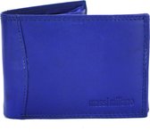 Massi Miliano Portemonnee Heren  leer (PHXW350-5) - Royal-blauw -