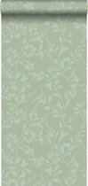 ESTAhome behang bladmotief groen - 148731 - 0.53 x 10.05 m