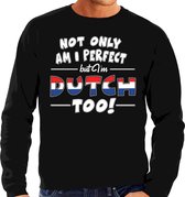 Not only perfect Dutch / Nederland sweater zwart voor heren M