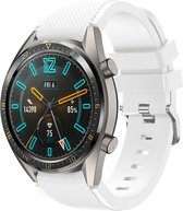 Geschikt voor Huawei Watch GT silicone band - wit - 42mm