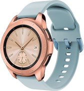 Universeel 20MM Horloge Bandje / Smartwatch Bandje Siliconen met Gespsluiting Blauw
