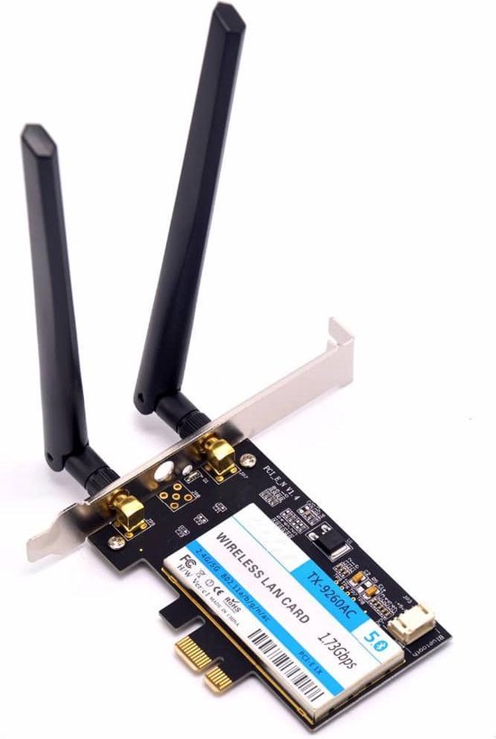 TX-9260AC Wireless-AC Dual Band 802.11ac 1730Mbps Desktop PCI-e WiFi-adapter  +... | bol.com
