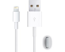 1m USB-synchronisatiegegevens / oplaadkabel van hoge kwaliteit, voor iPhone 7 en 7 Plus, iPhone 6s en 6s Plus, iPhone 6 en 6 Plus, iPhone 5 & 5S & 5C, compatibel met iOS 11.02 (wit)