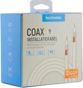 Câble coaxial Technetix COAXIH 4G / LTE proof in box / blanc - 10 mètres