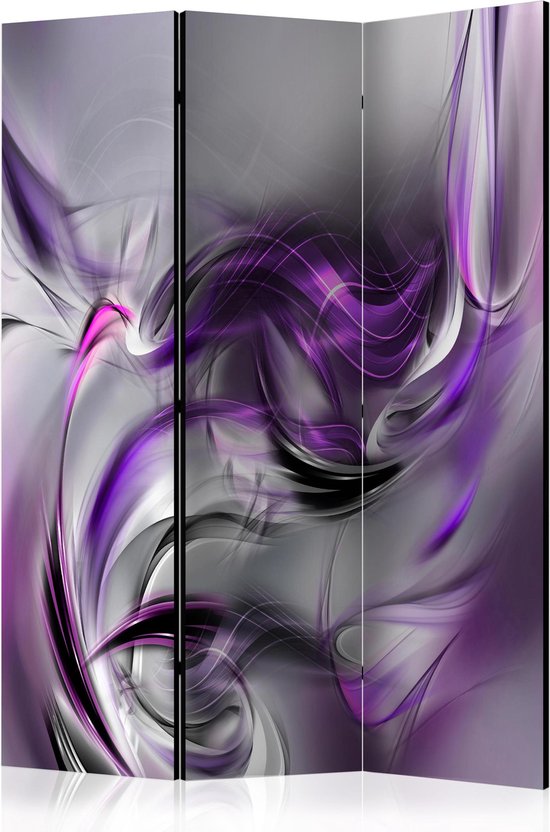 Kamerscherm - Scheidingswand - Vouwscherm - Purple Swirls II [Room Dividers] 135x172 - Artgeist Vouwscherm