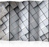 Kamerscherm - Scheidingswand - Vouwscherm - Gray background 3D II [Room Dividers] 225x172 - Artgeist Vouwscherm