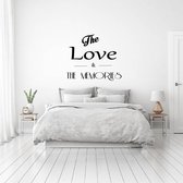 Muursticker The Love & The Memories - Oranje - 60 x 52 cm - taal - engelse teksten slaapkamer alle