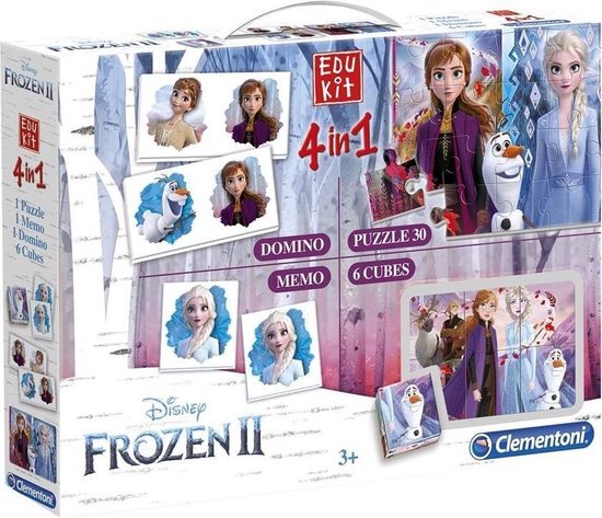 Afbeelding van het spel Clementoni Disney Frozen 2 Edukit 4in1 Spellen