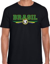 Brazilie / Brasil landen / voetbal t-shirt zwart heren M