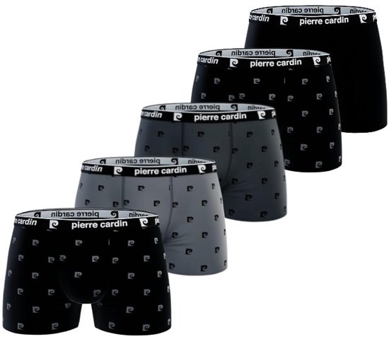 Pierre Cardin - Lot de 5 Boxers homme - Édition imprimée - Coton Comfort - Taille XXL