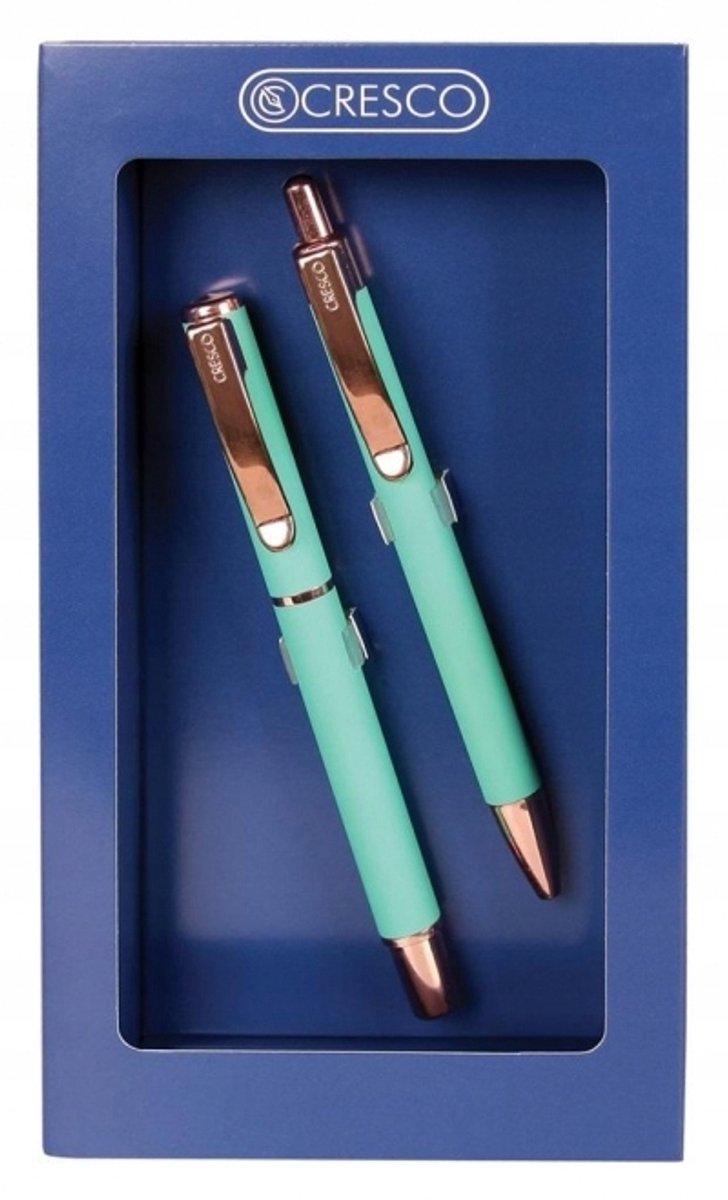 Cresco Master Pen & Balpen Set in groene etui