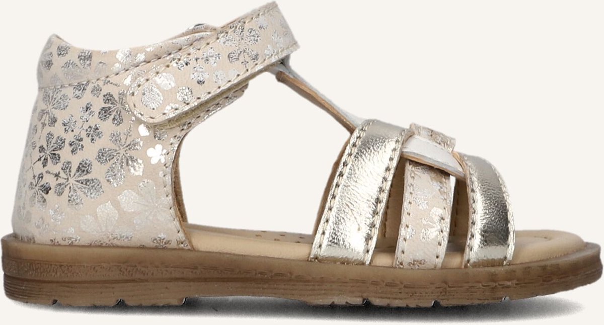 Ton & Ton Unisex Platte sandalen Ylva – Leer Platte zool Beige