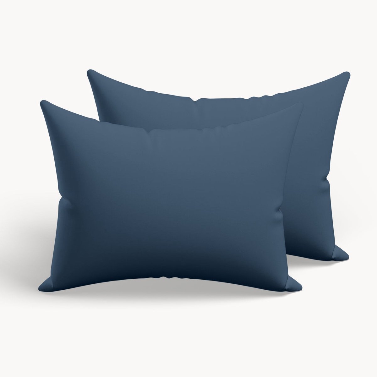 HappyBed Dark blue kussensloop set 2 stuks - 80x80 cm - 100% Microvezel - Ultieme slaapcomfort