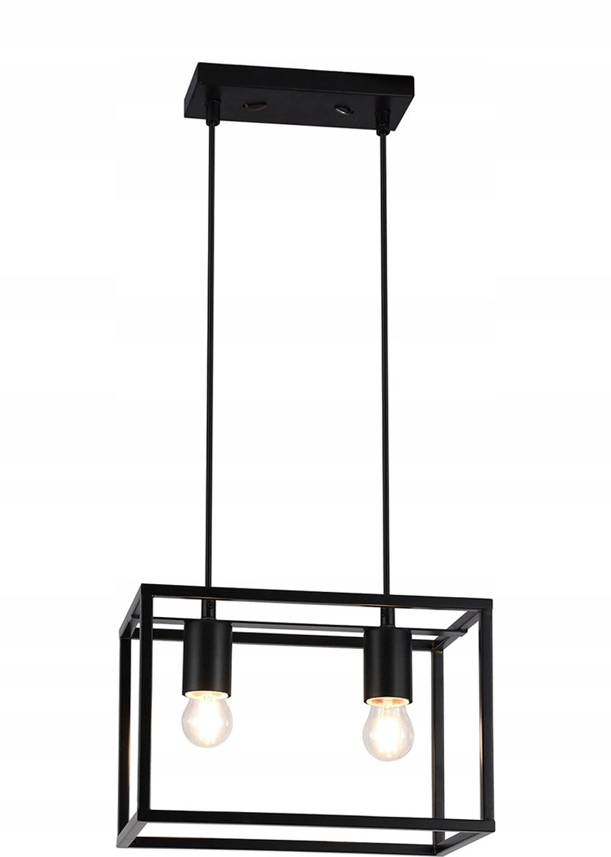 Diu2 Hanglamp Zwart - Dubbele E27 Fitting