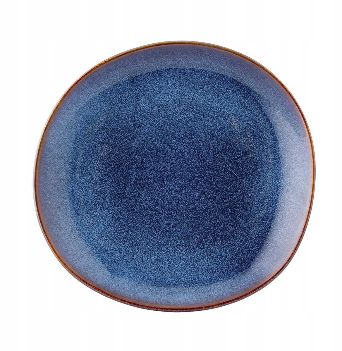 Groot Keramisch Bord Reactief Marineblauw 25,5 cm