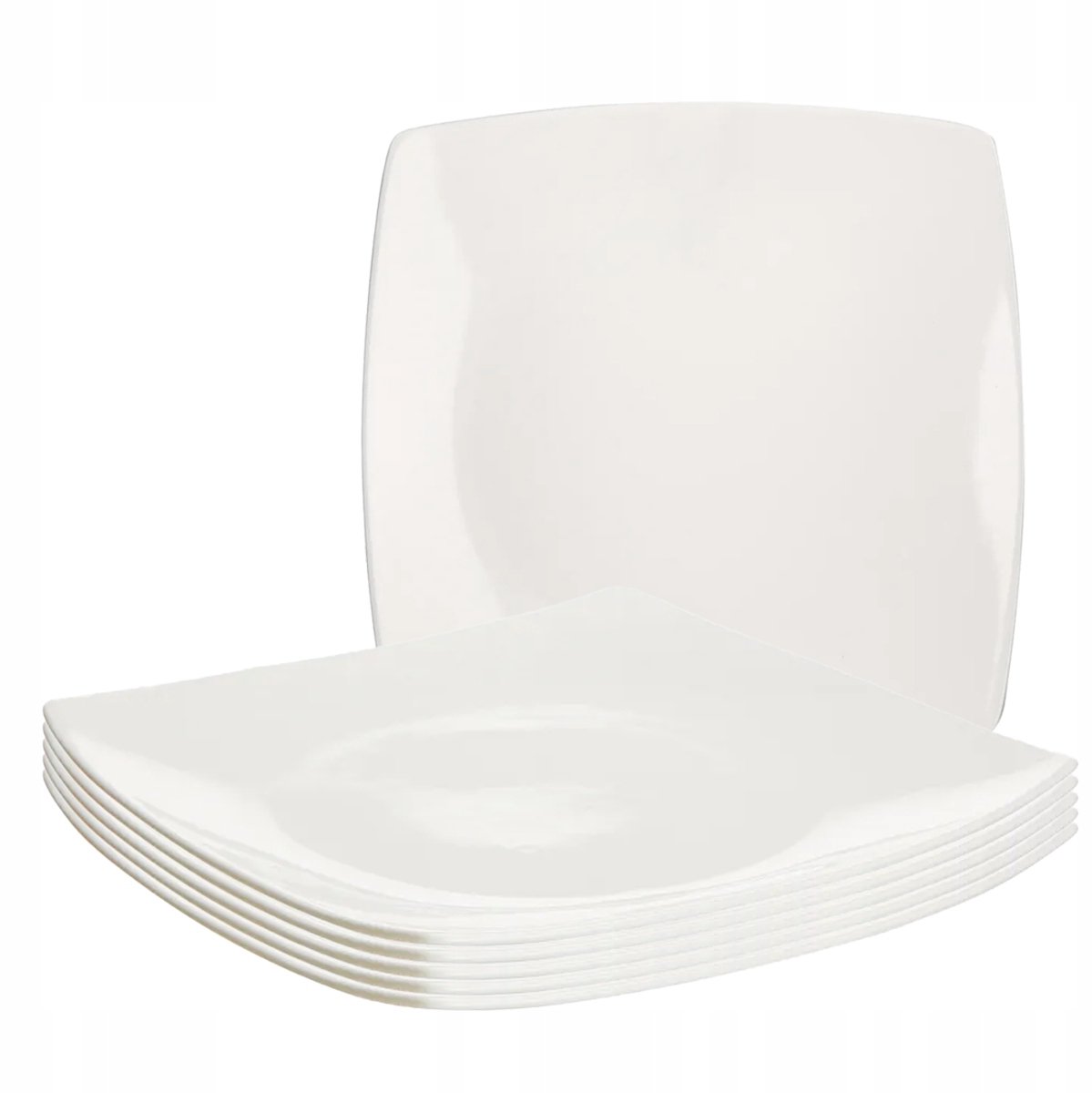 Altom Design Regular Kwadraten Dinerborden 6 stuks 27cm crème