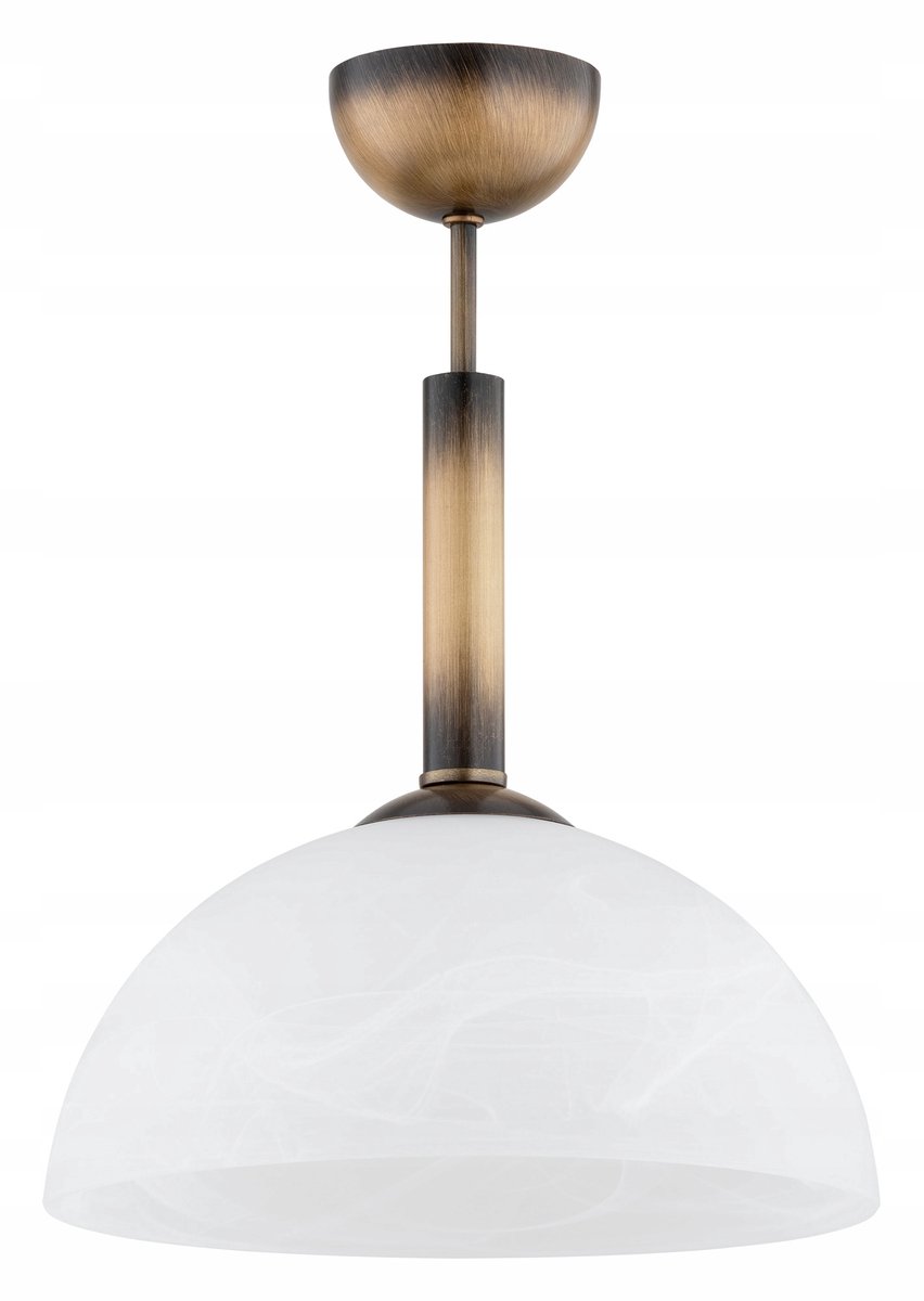 Klara hanglamp - patina - wit albast - 1 lichtpunt