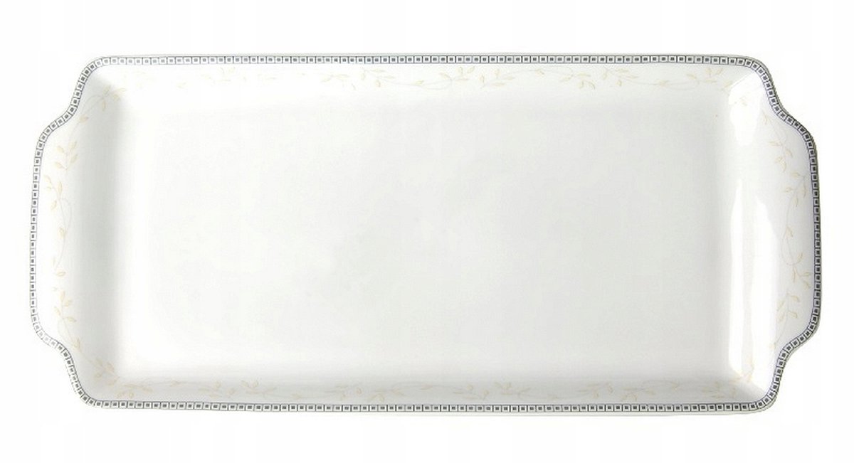 Serveerplateau Astra 36 cm - Porselein met Gouden Lijn