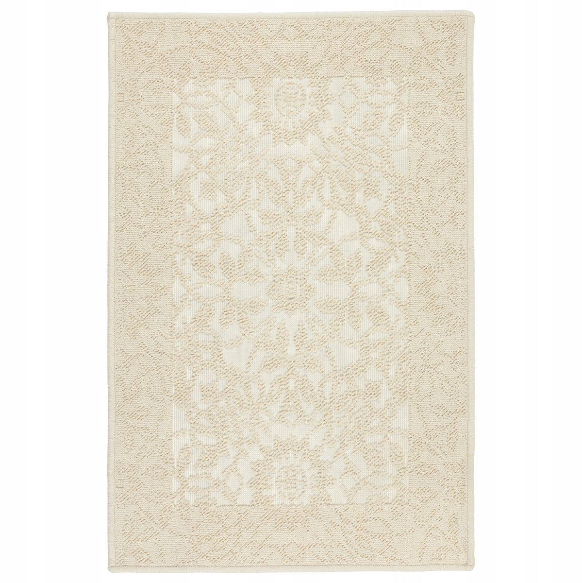 Antislip Badmat Katoen Beige 60x90cm - Wasbaar & Zacht