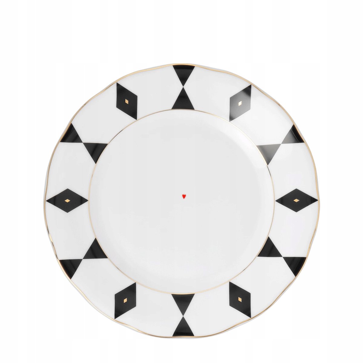 Ćmielów Alaska Hartenkoningin Porseleinen Dessertbord 19 cm