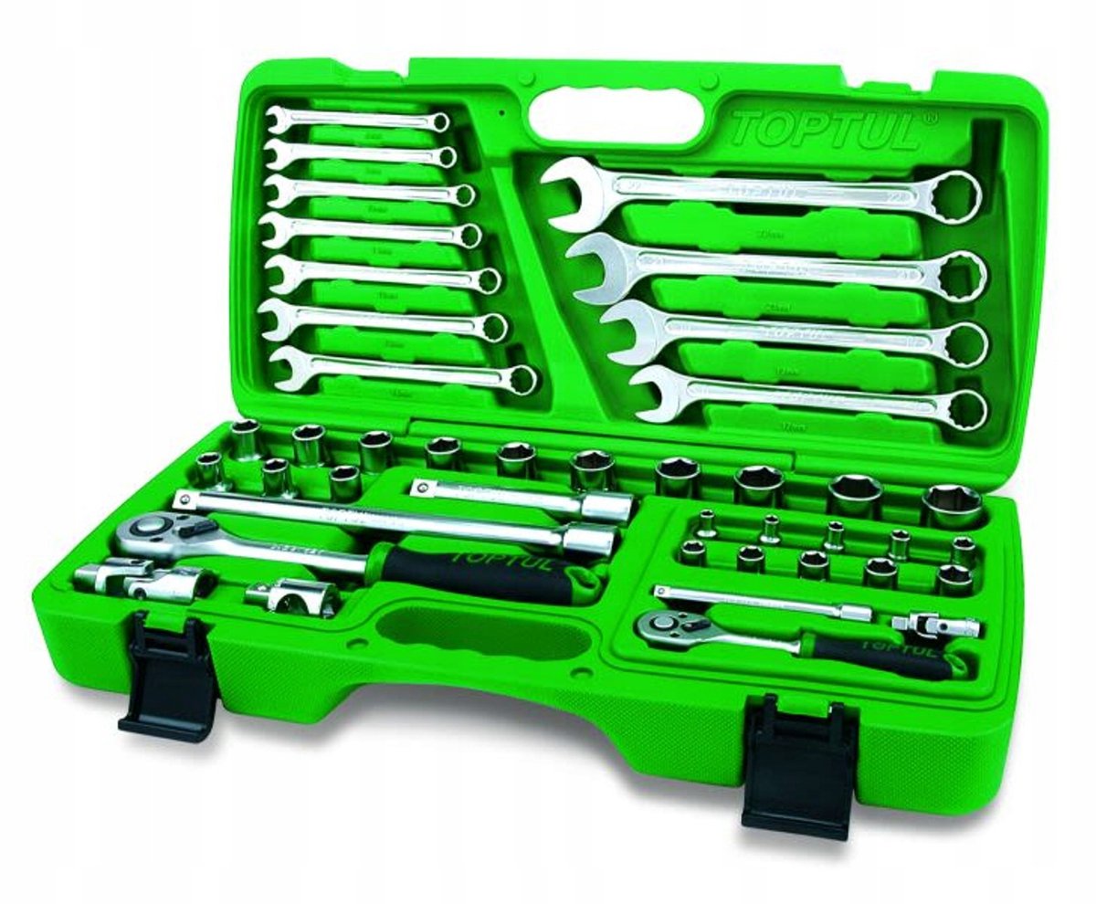 Toptul Gereedschapset 1/2" & 1/4", 42 Delen, Zeskant