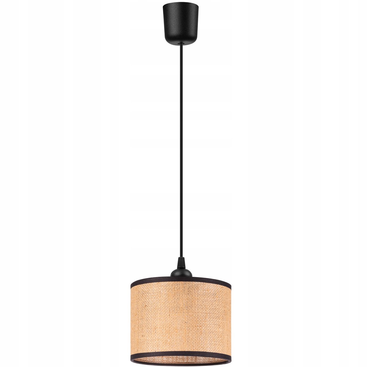 Rustieke hanglamp Jute Beige Zwart - Stijlvol en Natuurlijk
