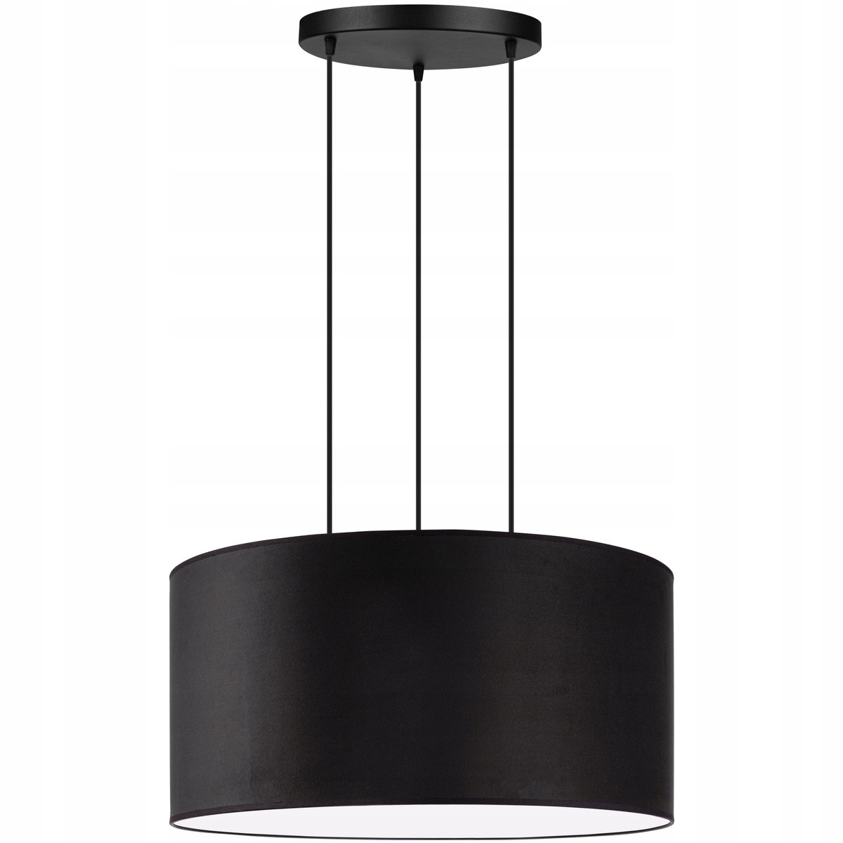 BLENDA XL Hanglamp 60cm Zwart Velours - Stijlvolle Verlichting